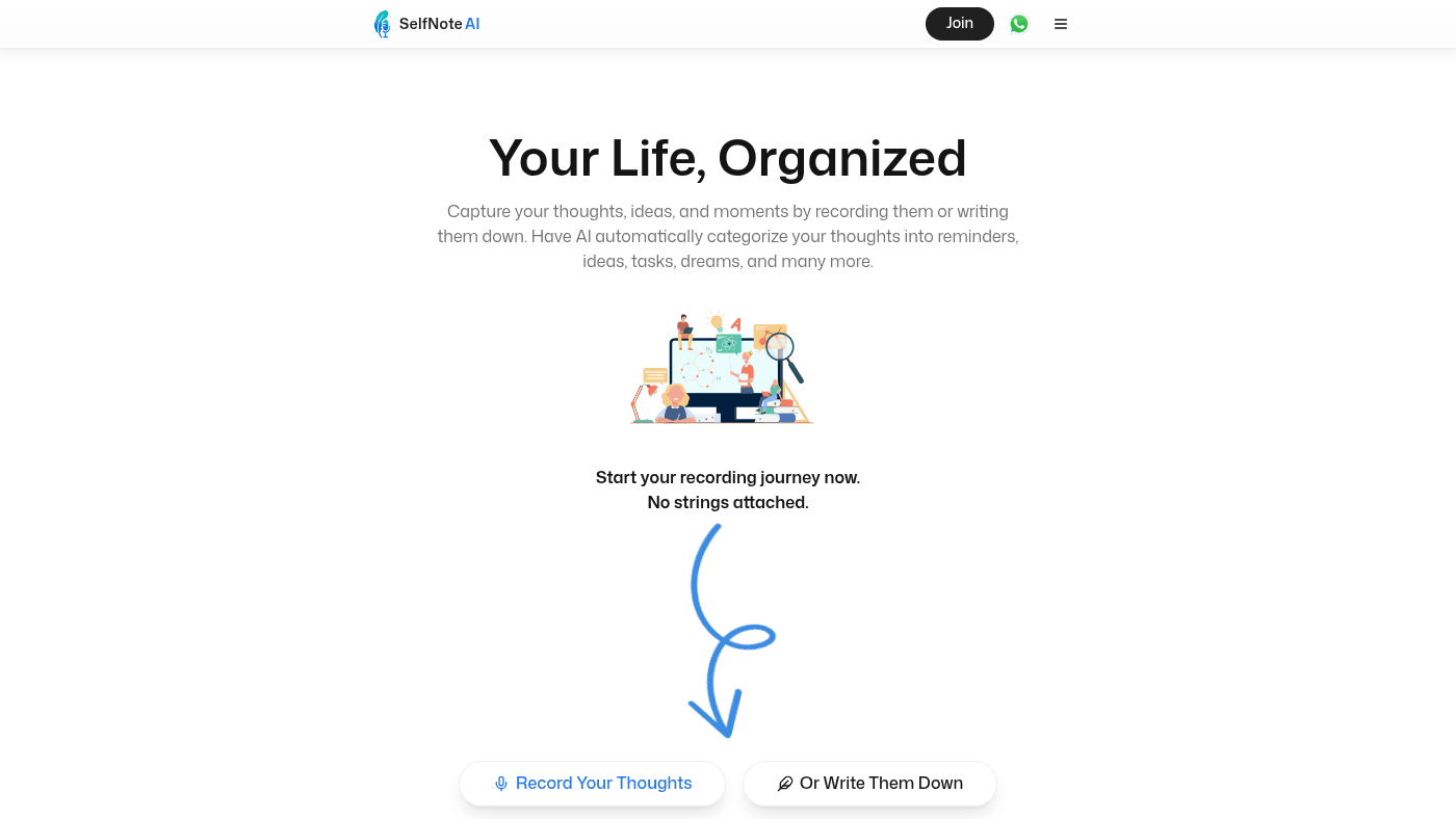 Selfnoteai Screenshot