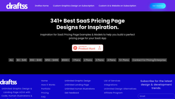 Best SaaS Pricing Page Designs for Inspiration Website Screenshot