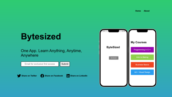 Bytesized Website Screenshot