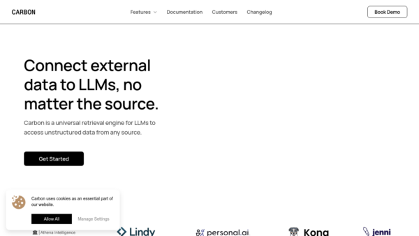 Carbon Website Screenshot