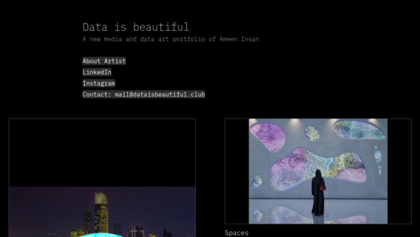 Data is beautiful Website Screenshot