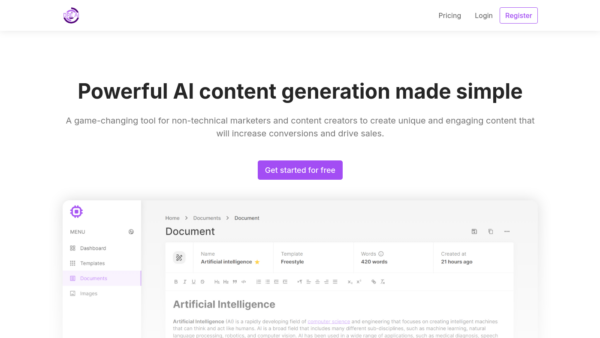 DRE AI Website Screenshot