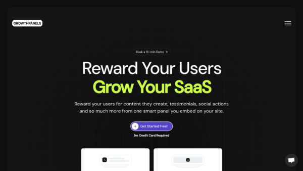 GrowthPanels Website Screenshot