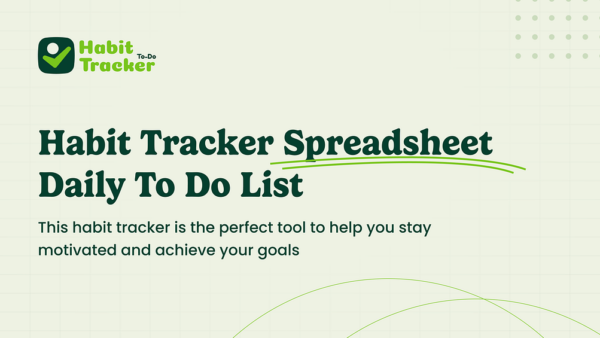 Habit Tracker To Do 101570