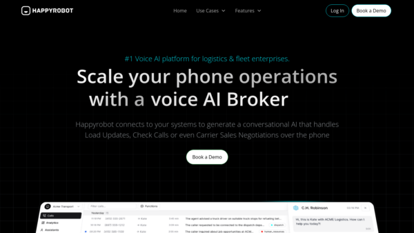 Happyrobot Website Screenshot