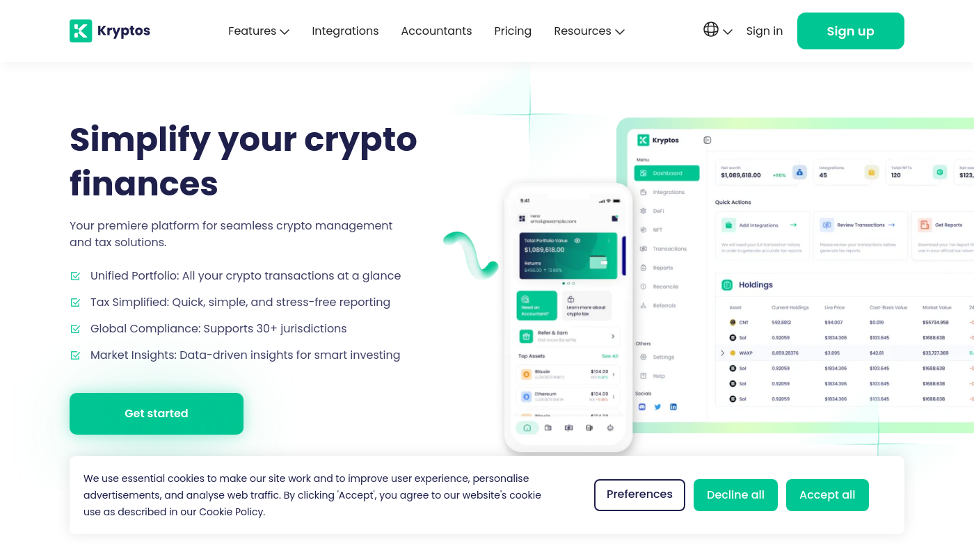 Kryptoskatt Screenshot