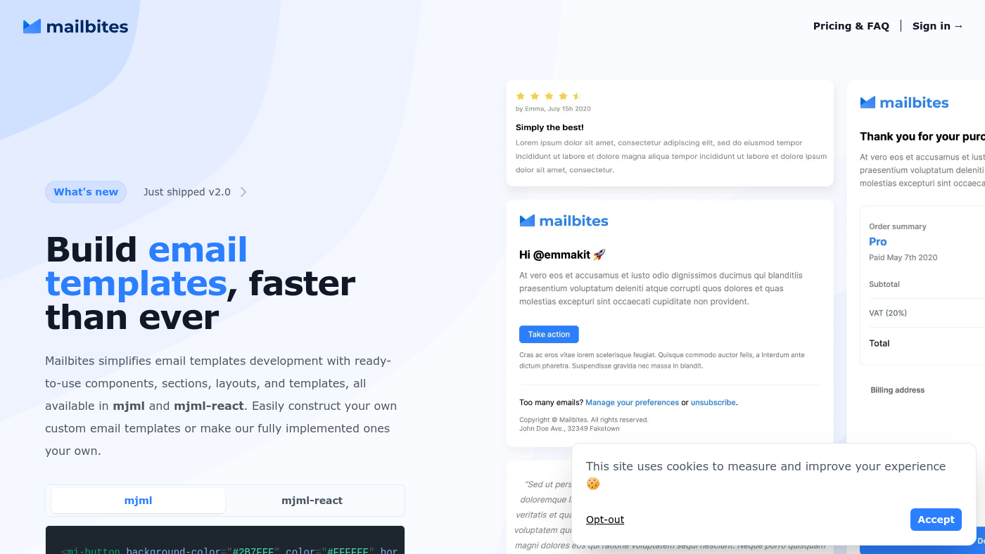 Mailbites Screenshot
