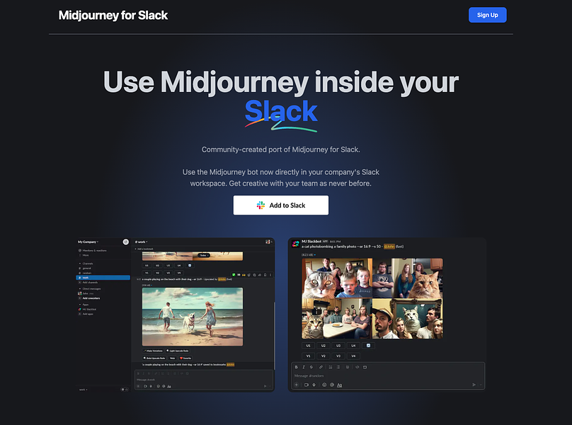 Midjourney For Slack 101353