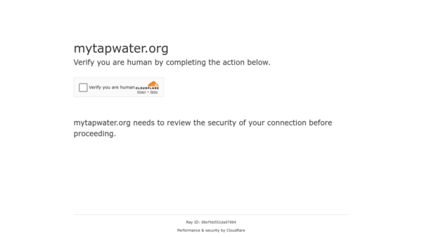 MyTapWater.org Website Screenshot