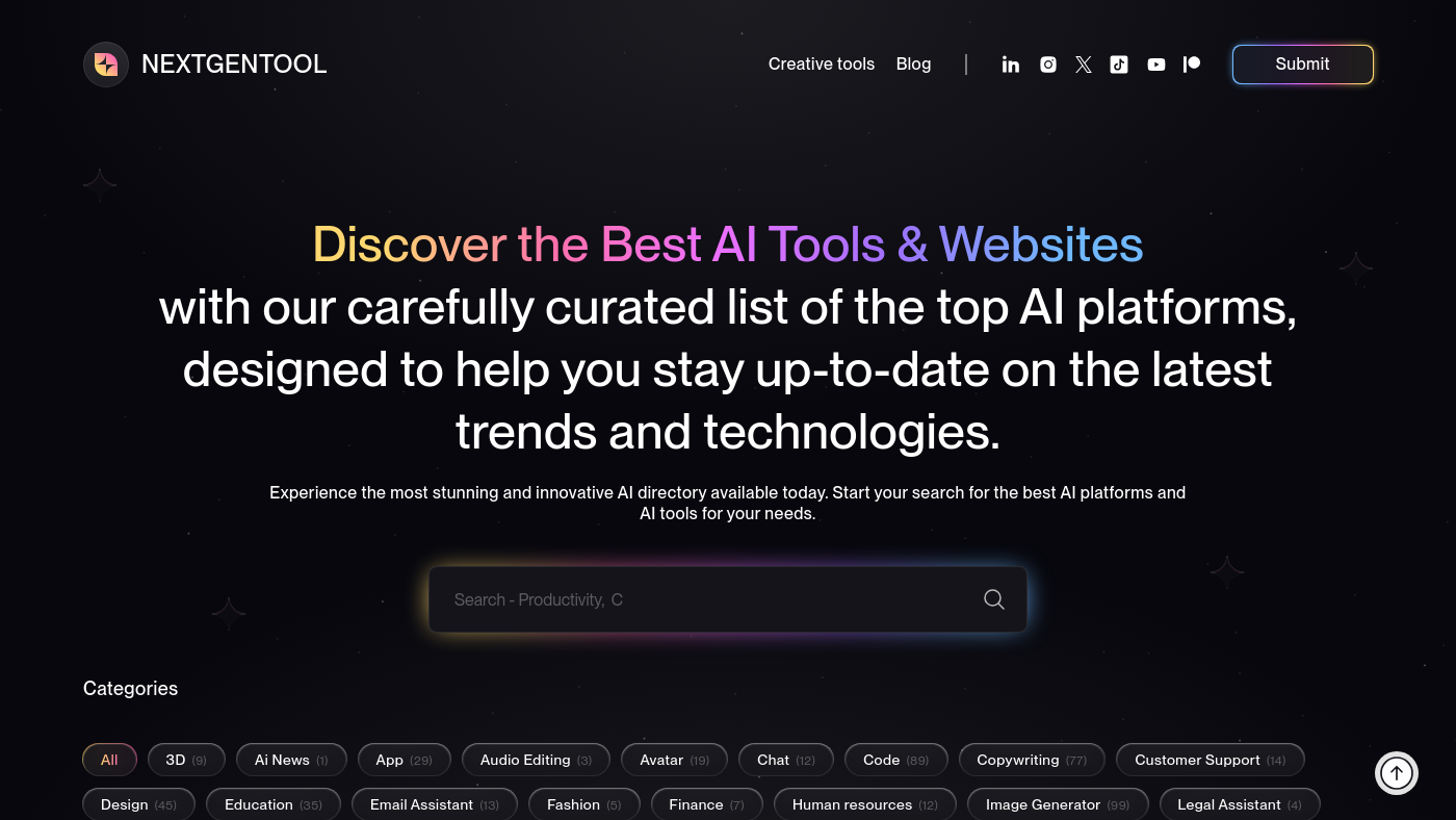 Nextgentool Io Screenshot