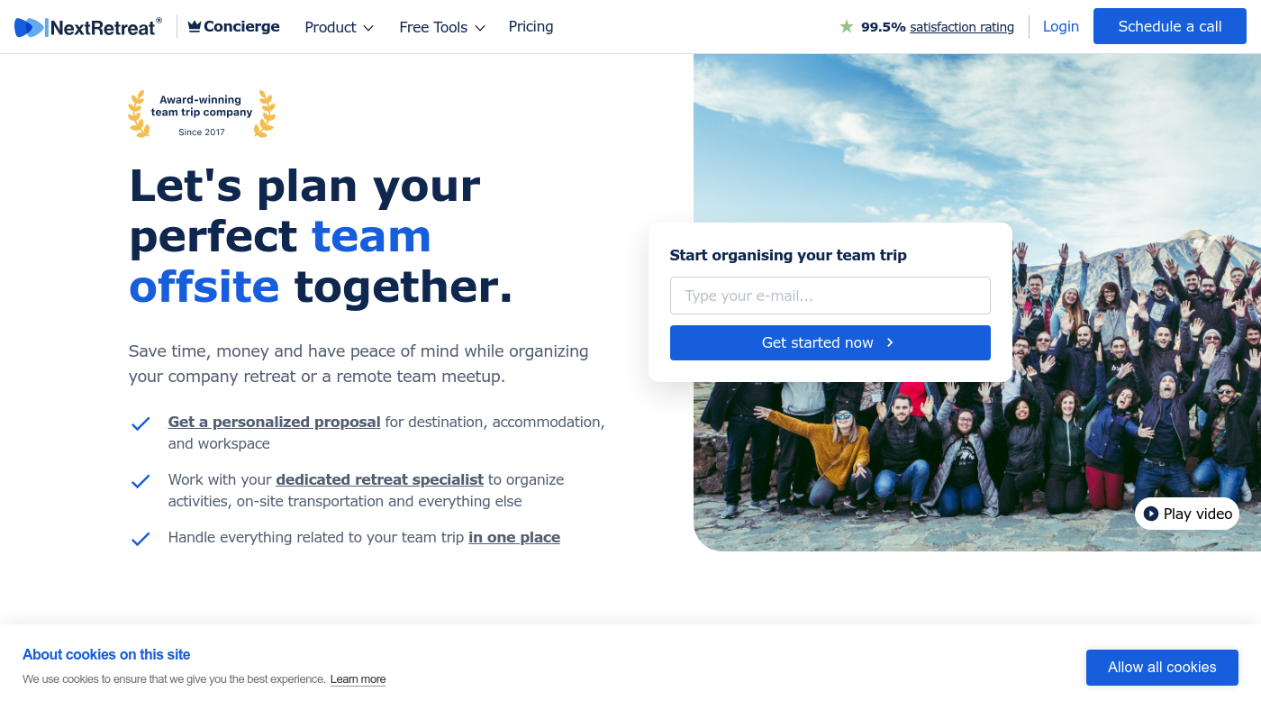 Nextretreat Screenshot