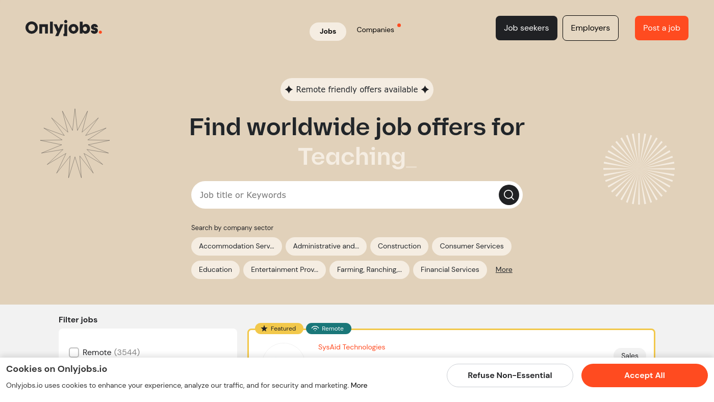 Onlyjobs Screenshot