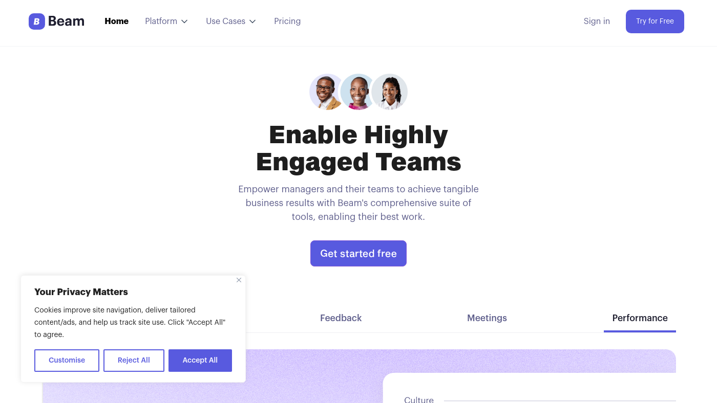 Peoplebeam Screenshot
