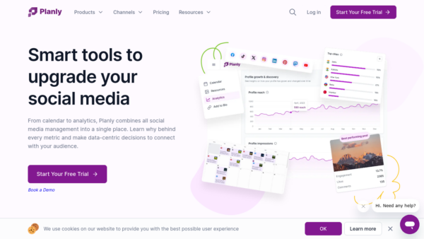 Planly Website Screenshot