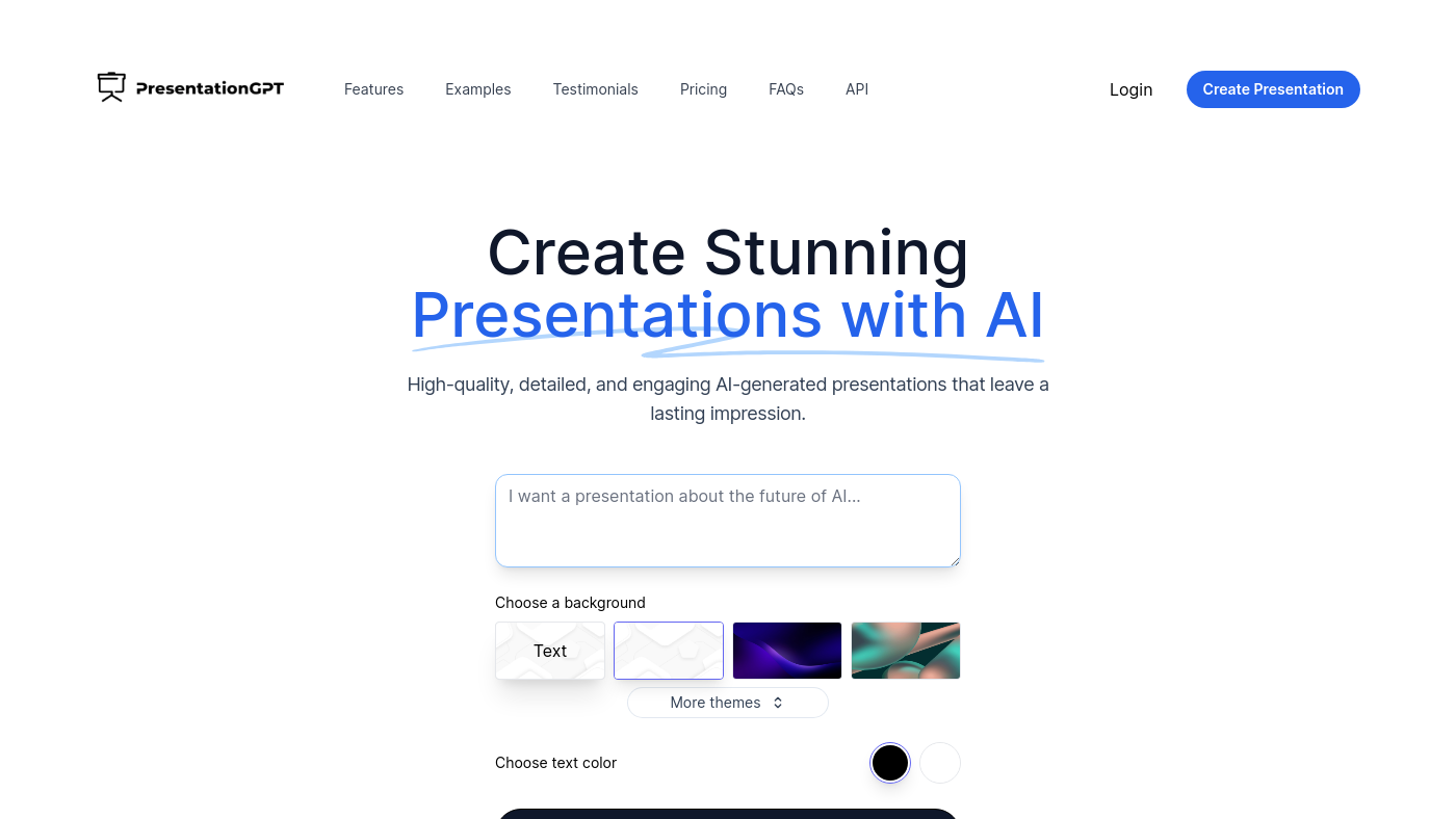 Presentationgpt Screenshot