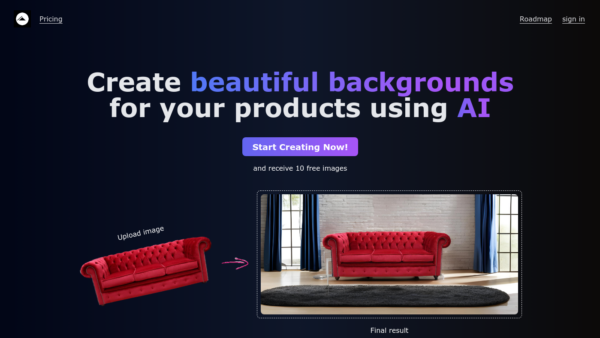 Product Ad Website Screenshot