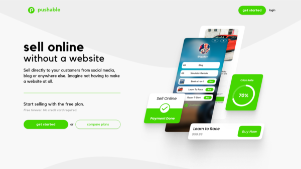 Pushable Website Screenshot