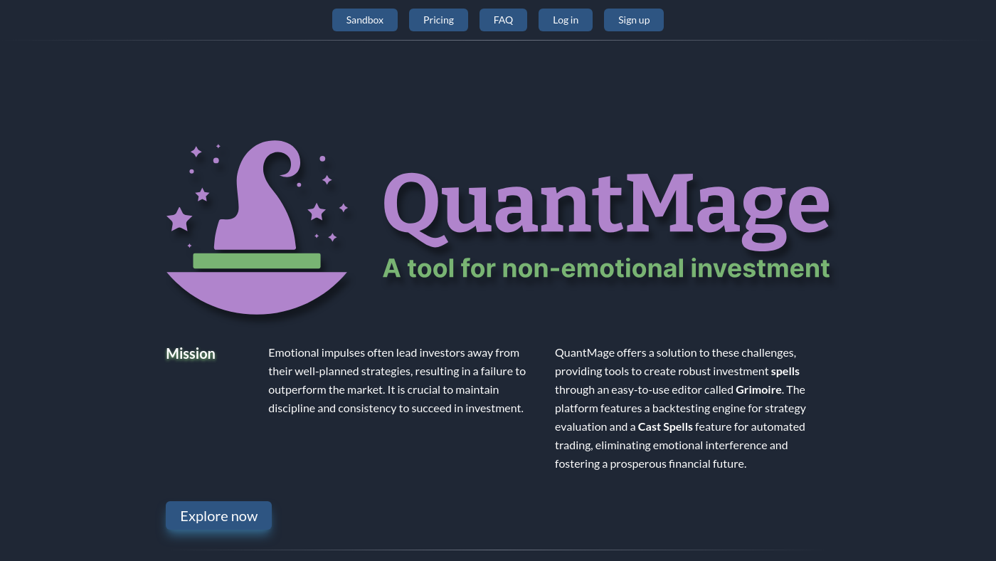 Quantmage Screenshot