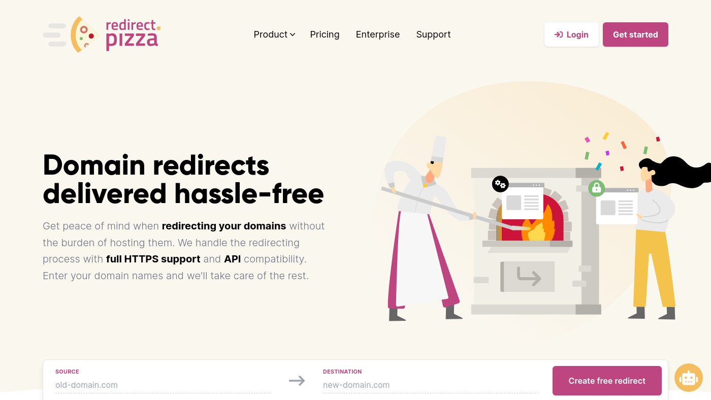 Redirect Pizza Screenshot
