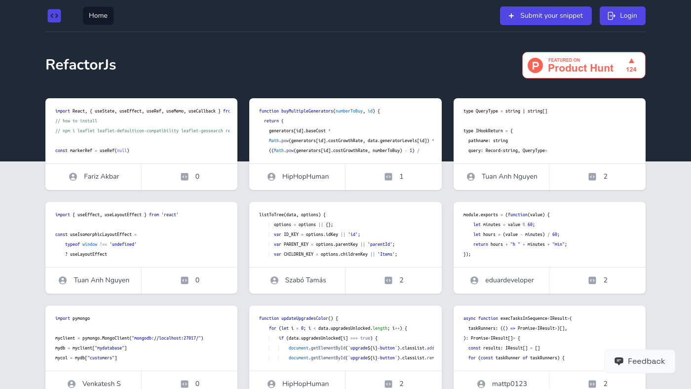Refactorjs Screenshot
