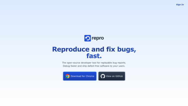 Repro Website Screenshot