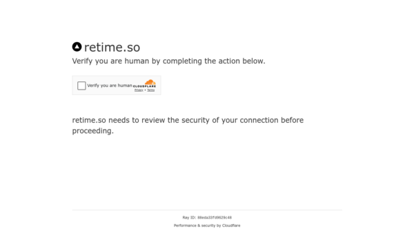 Retime Website Screenshot