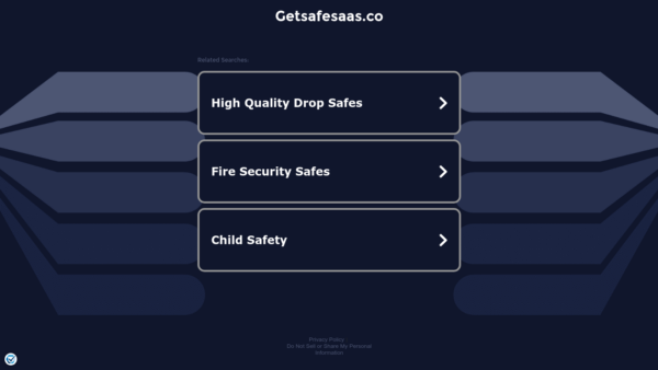 SafeSaaS Website Screenshot