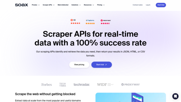ScrapeIN' Website Screenshot