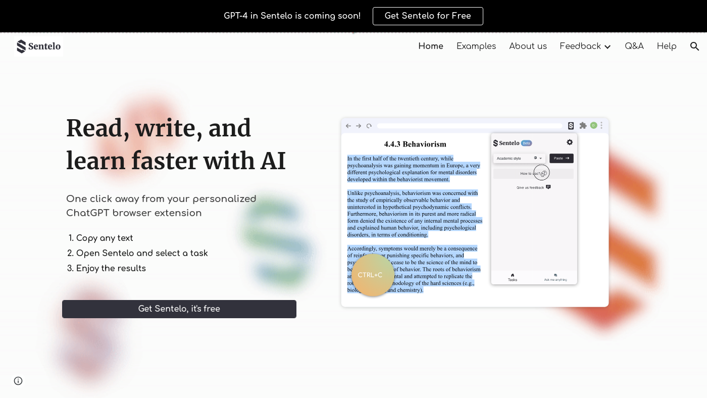 Sentelo Screenshot