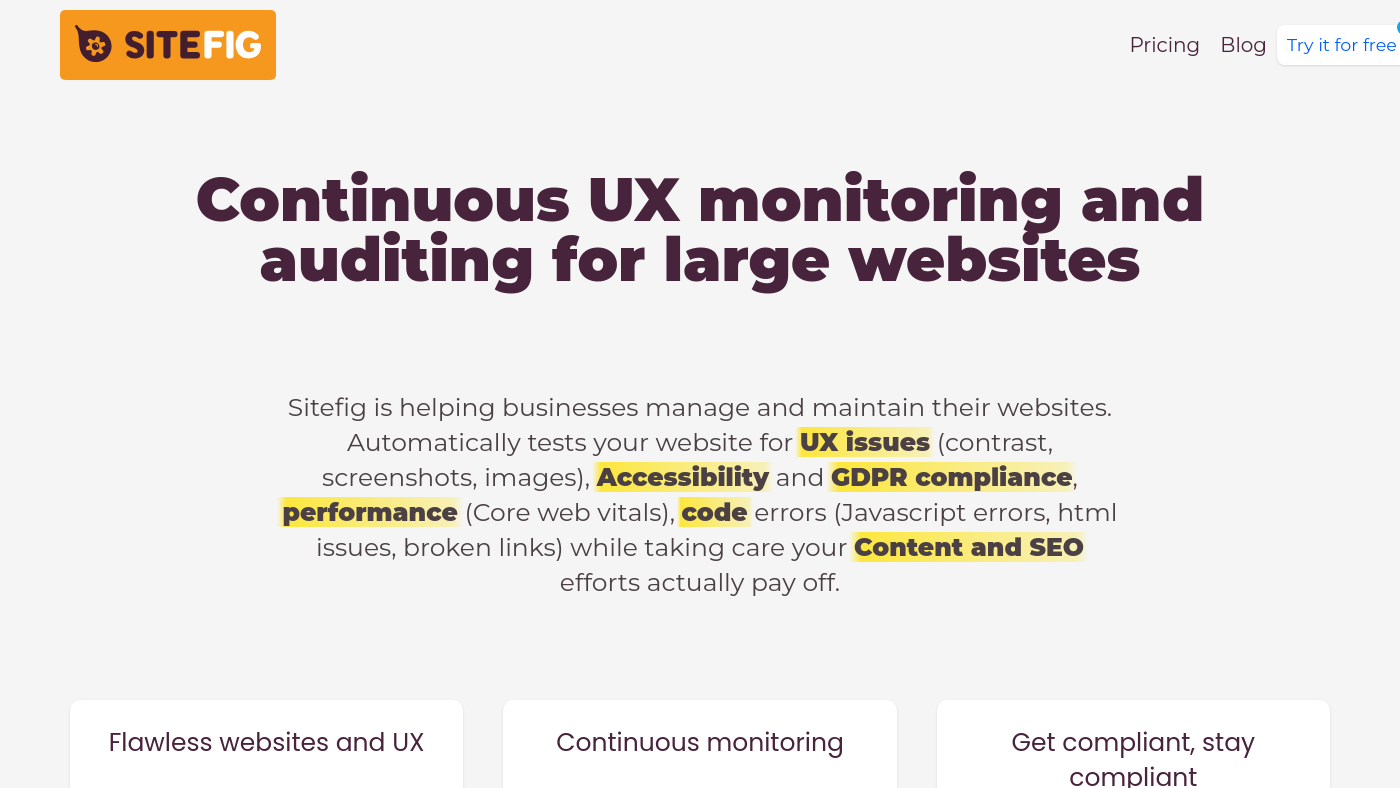 Sitefig Screenshot