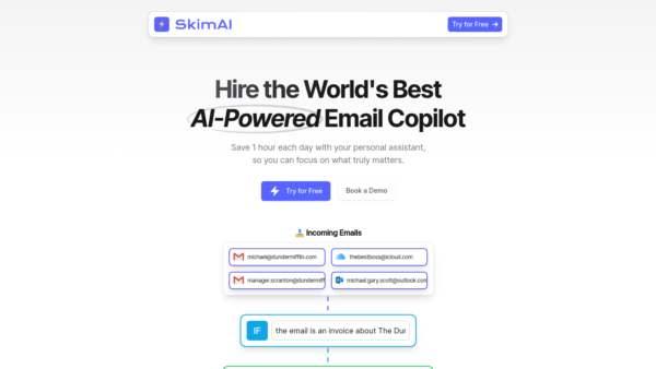 SkimAI Website Screenshot