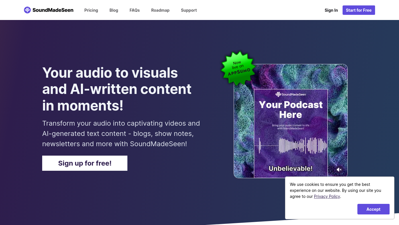 Soundmadeseen Screenshot