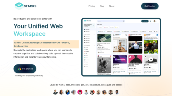 Stacks Website Screenshot