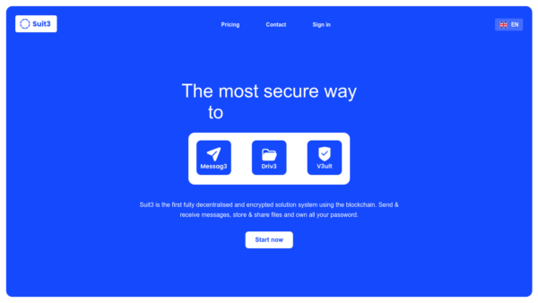 Suit3 Website Screenshot