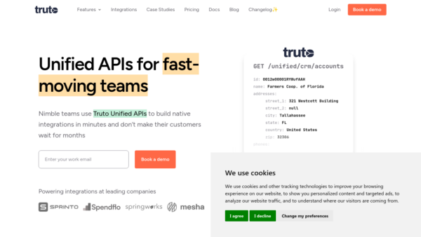 Truto.one Website Screenshot