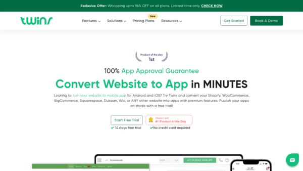 Twinr Website Screenshot