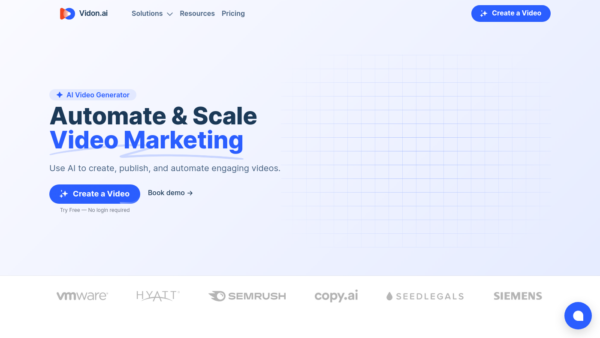 Vidon.ai Website Screenshot
