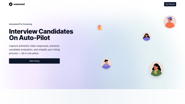 Vuescout Website Screenshot