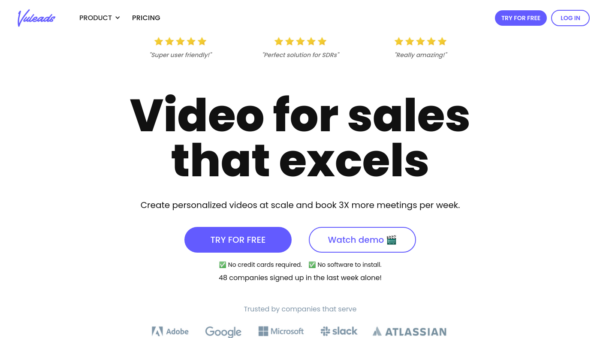 Vuleads Website Screenshot
