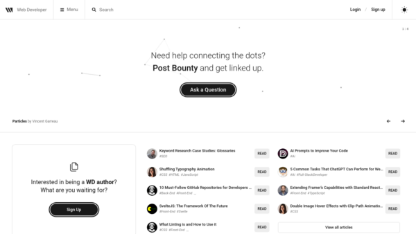 WebDeveloper.com Website Screenshot