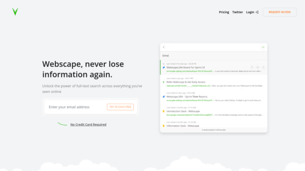 Webscape Website Screenshot