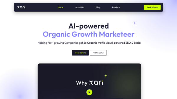 Xari Website Screenshot