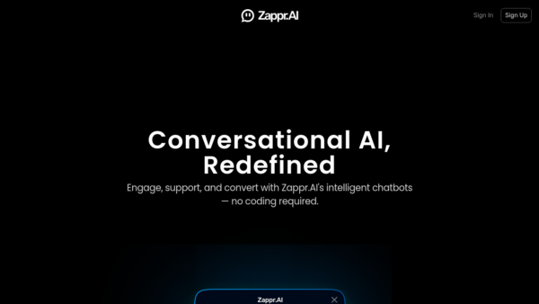 Zappr.AI Website Screenshot